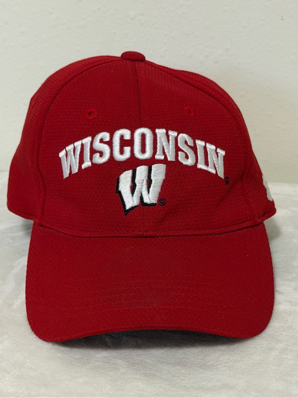 Under Armour Red Wisconsin Embroidered Baseball Cap